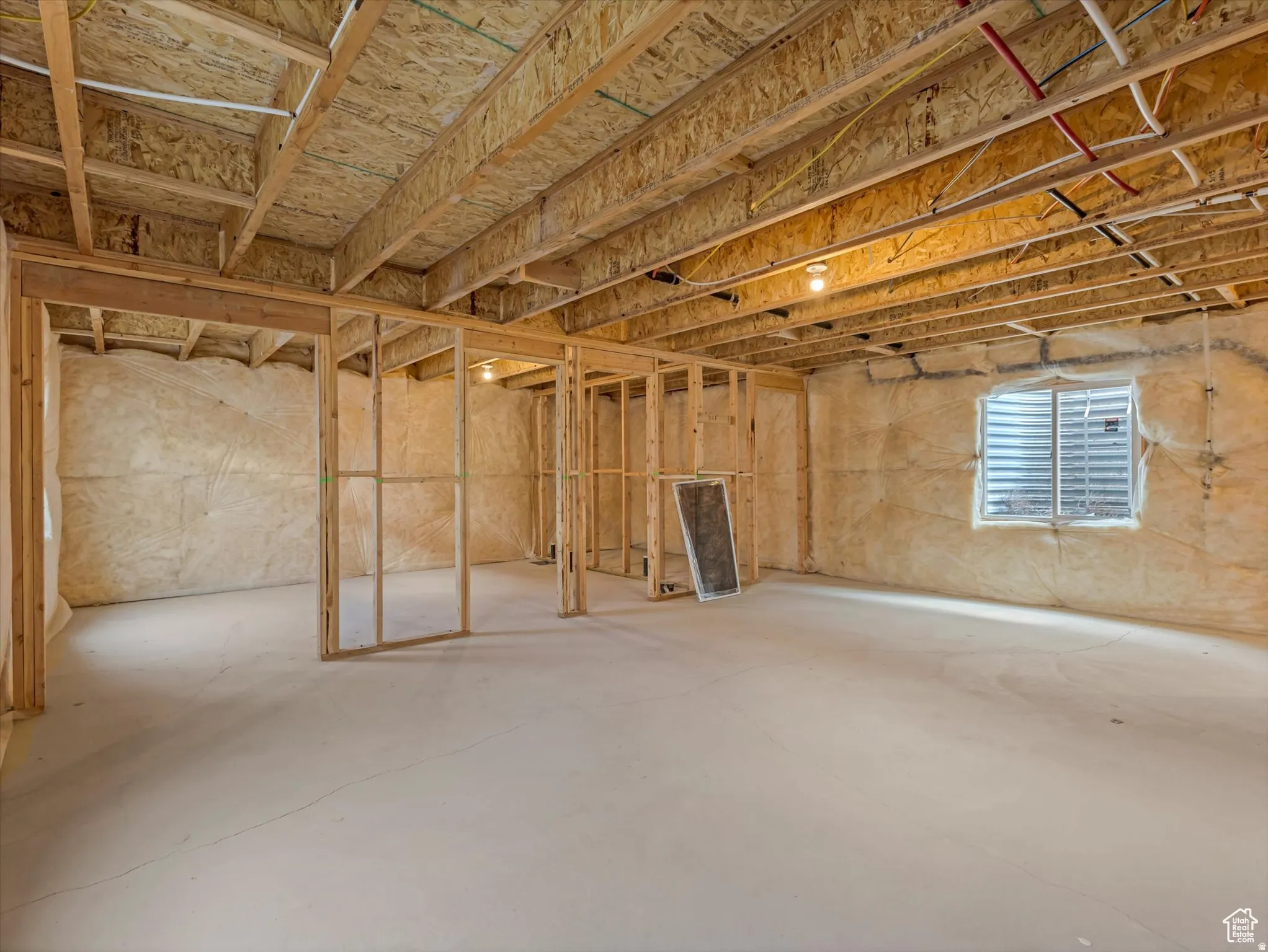 View of below grade area