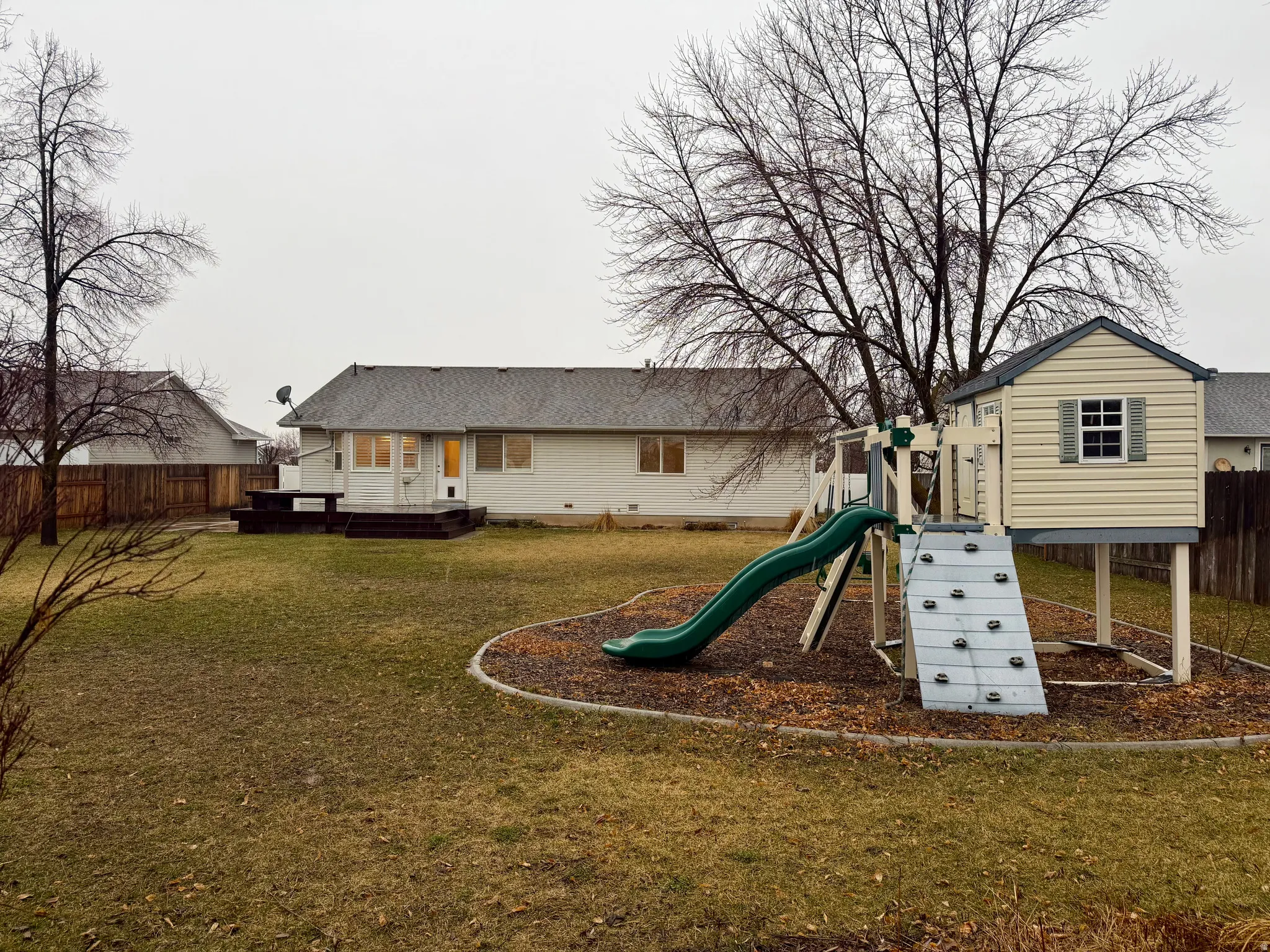 a fantastic outdoor living area with this amazing playground