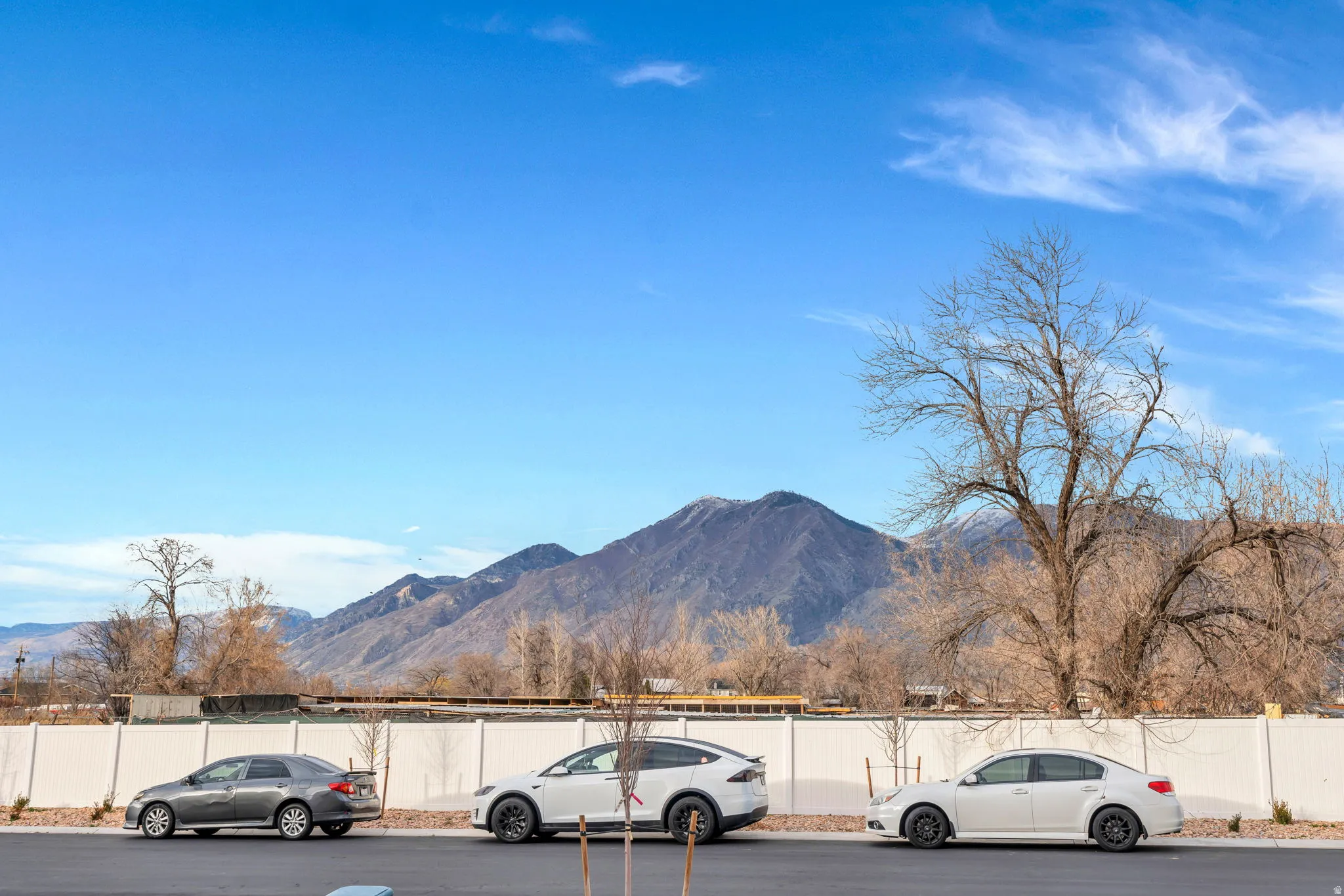 View of mountain background