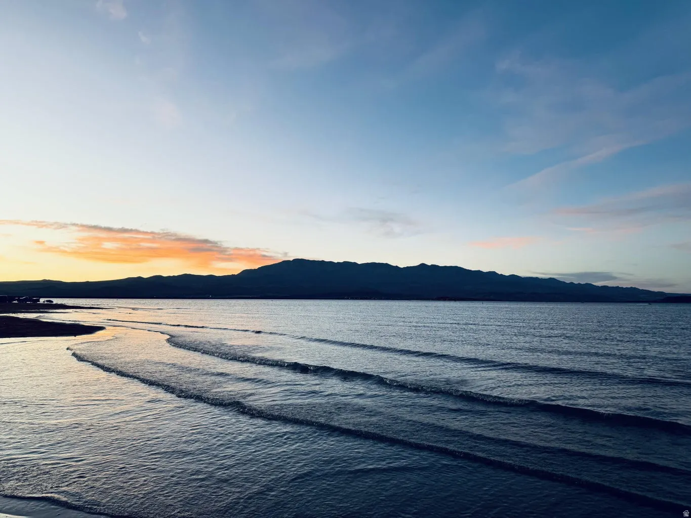 Water view with mountains