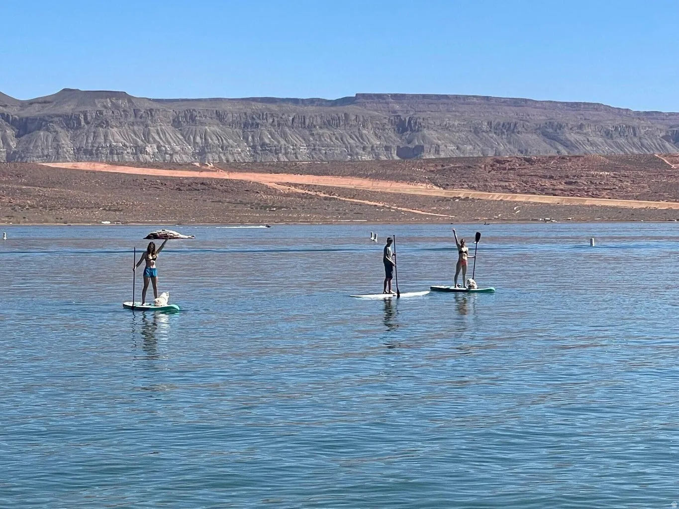 Water view with a mountain backdrop