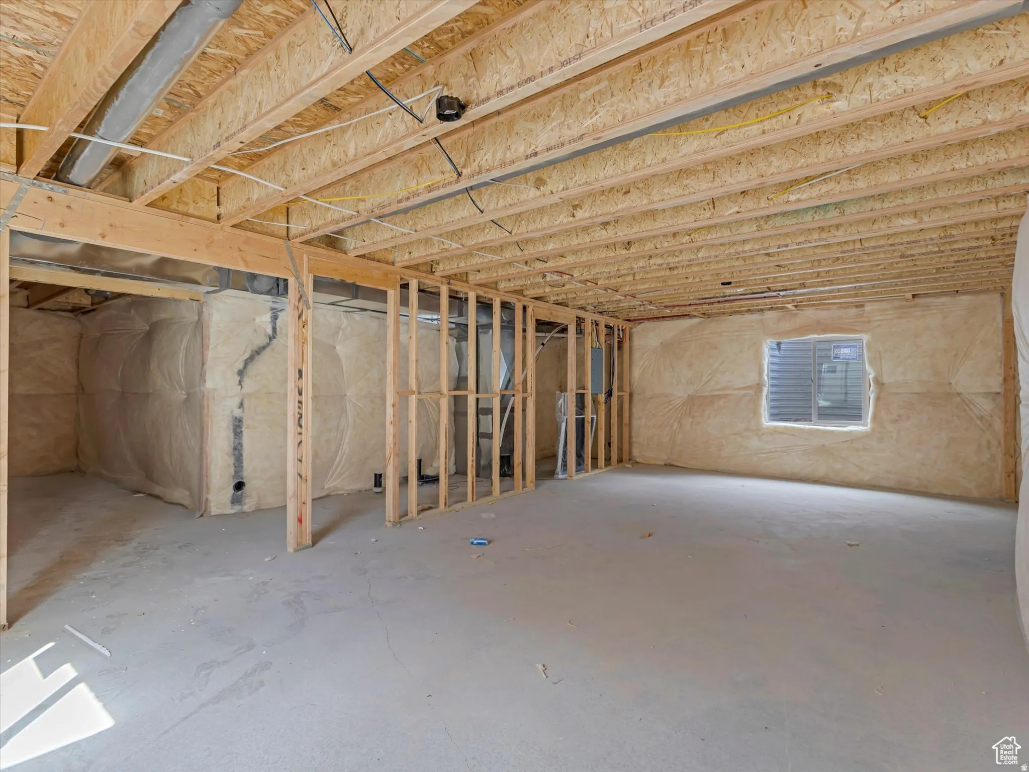 View of below grade area