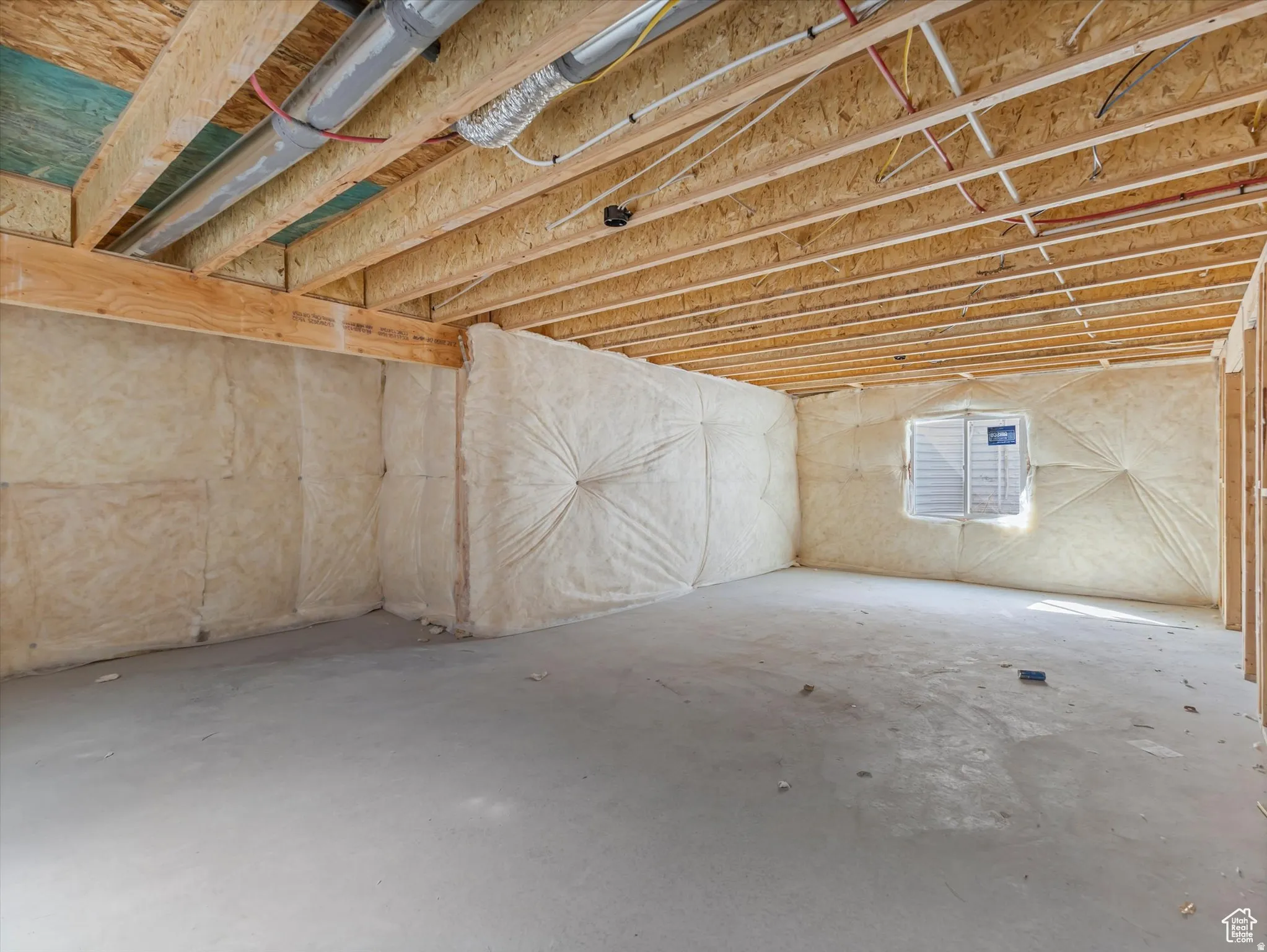 View of below grade area