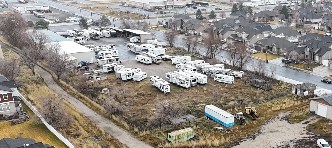 Aerial view of property's location