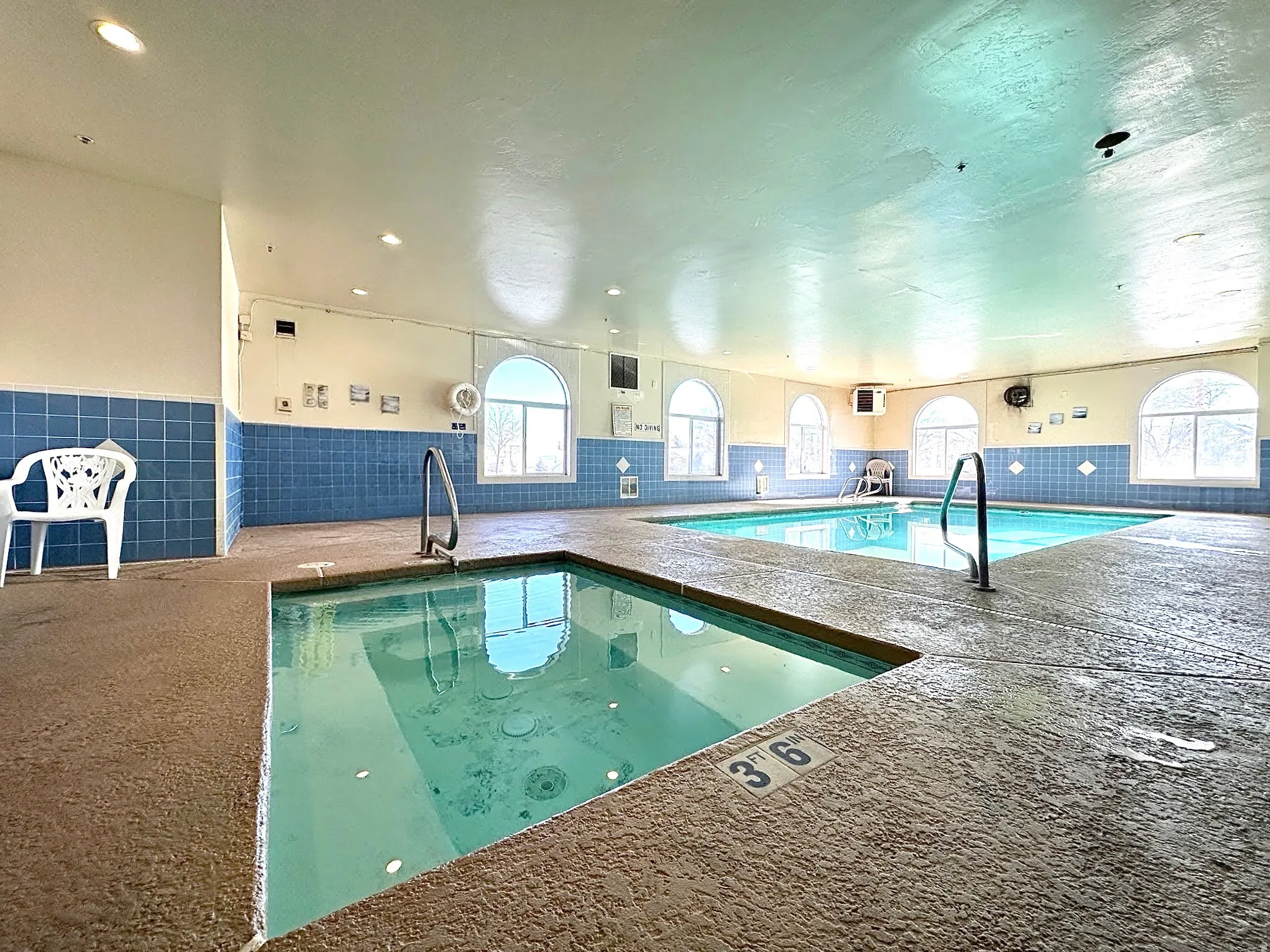 View of indoor pool