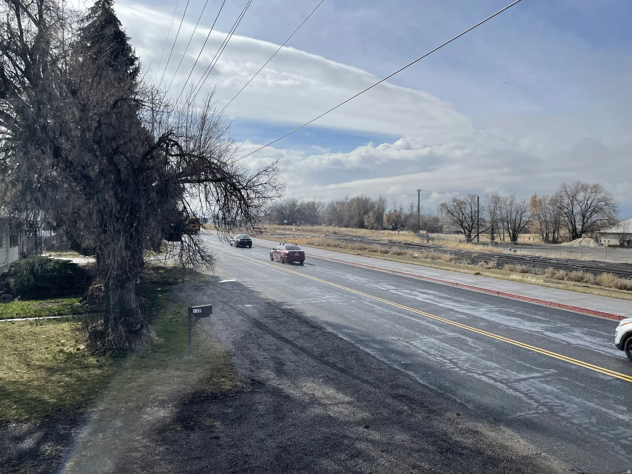 View of asphalt road