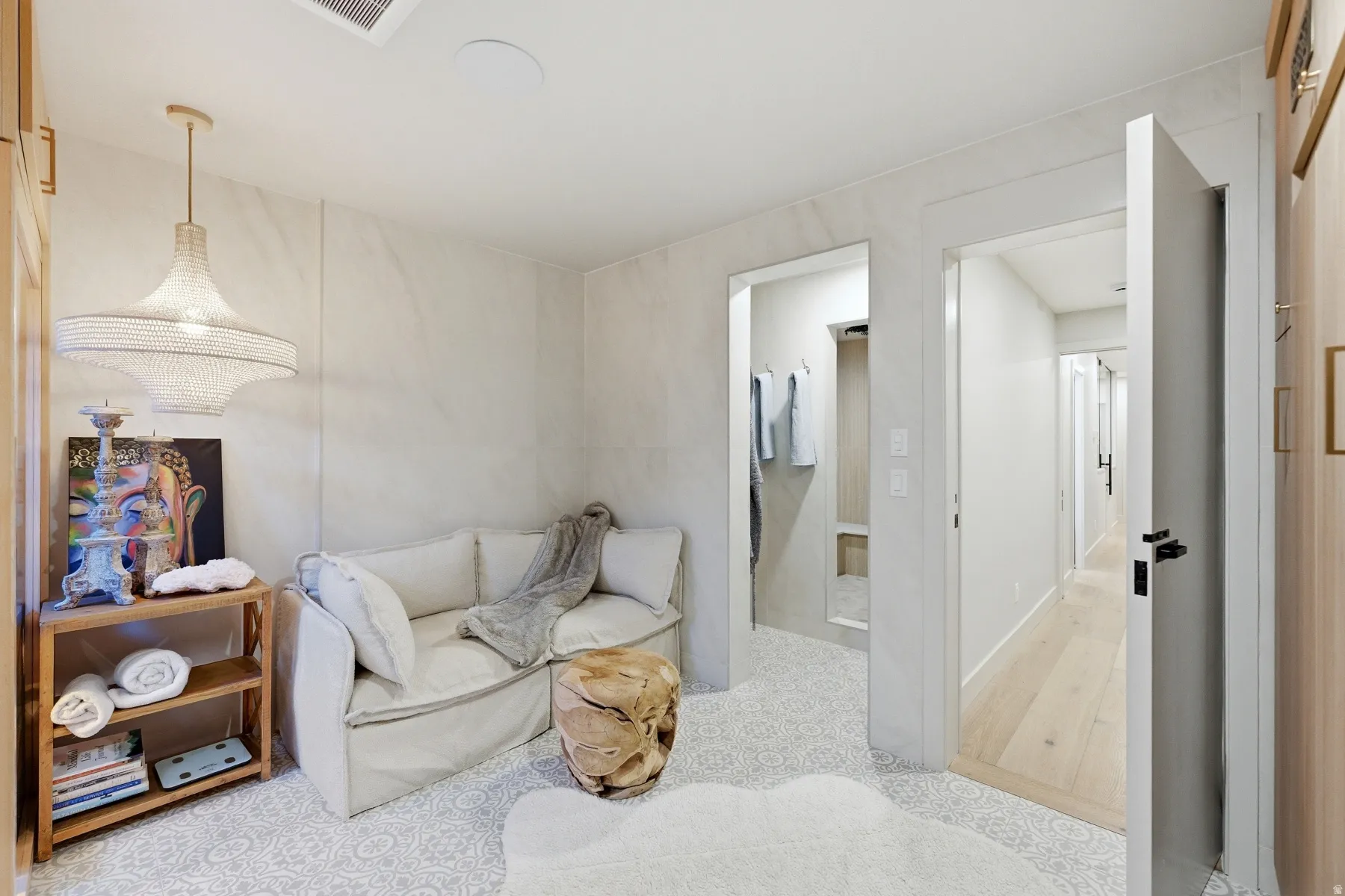View of living area