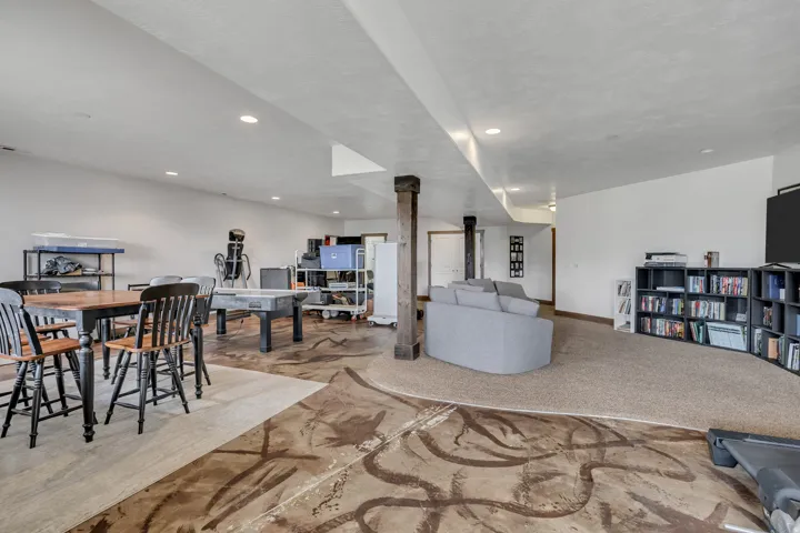 Living area with baseboards