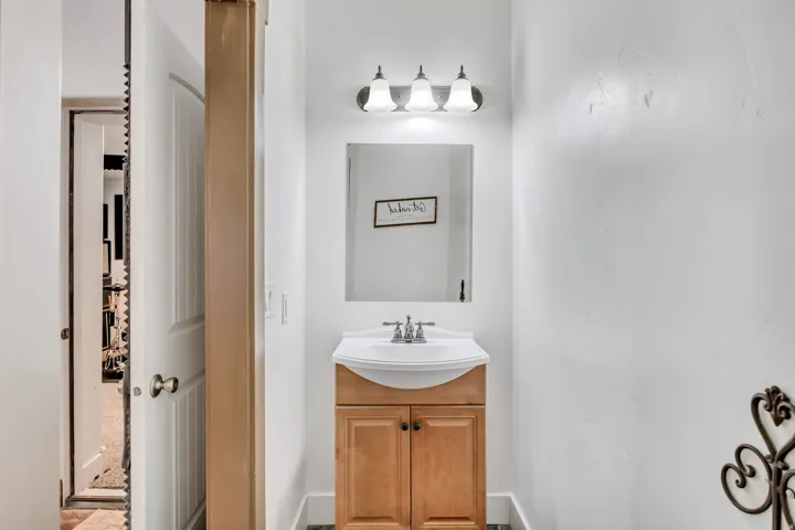 Half bath with vanity