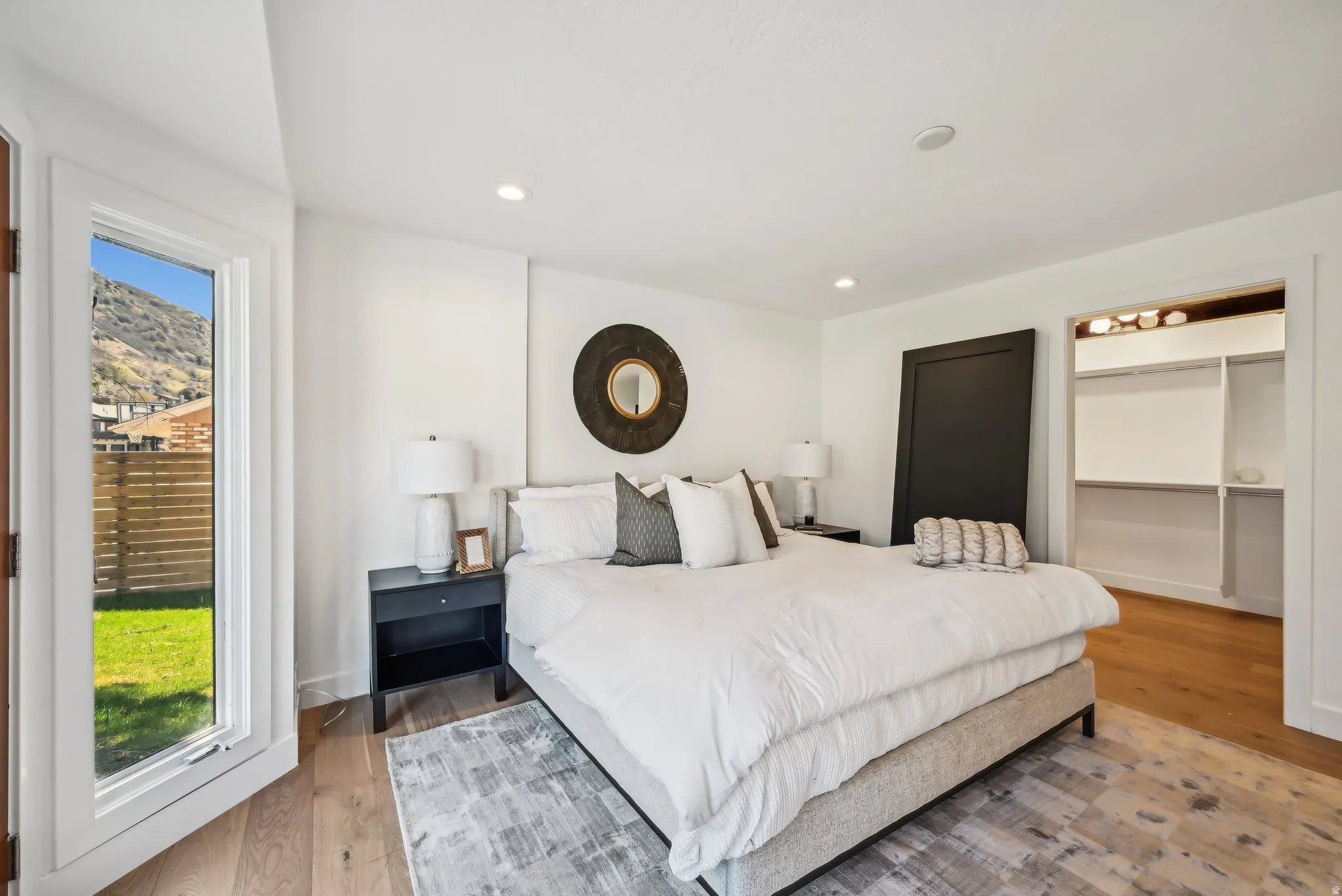 Primary Bedroom with Walk in closet and washer/dryer hookup