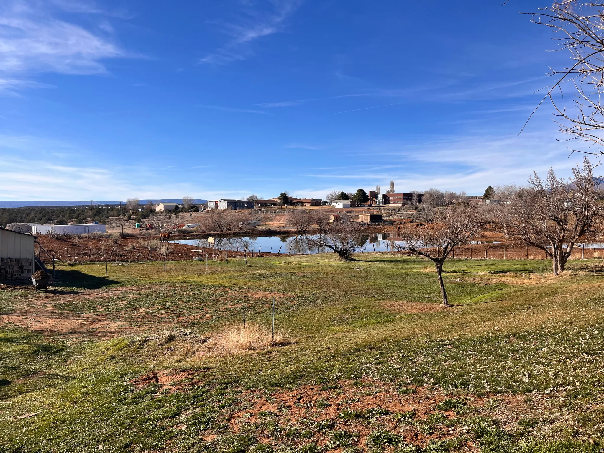 View of grassy yard featuring a water view