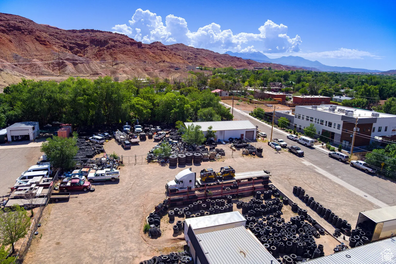 Drone / aerial view of mountains
