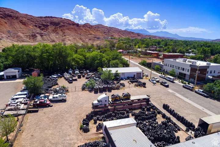 Drone / aerial view of mountains