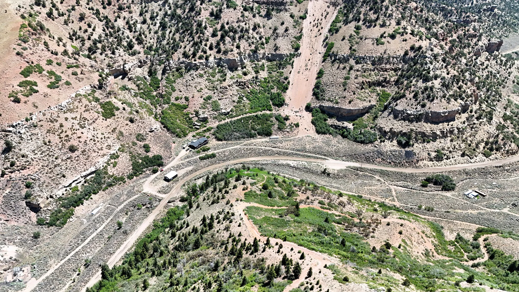 View of rural area with a desert landscape