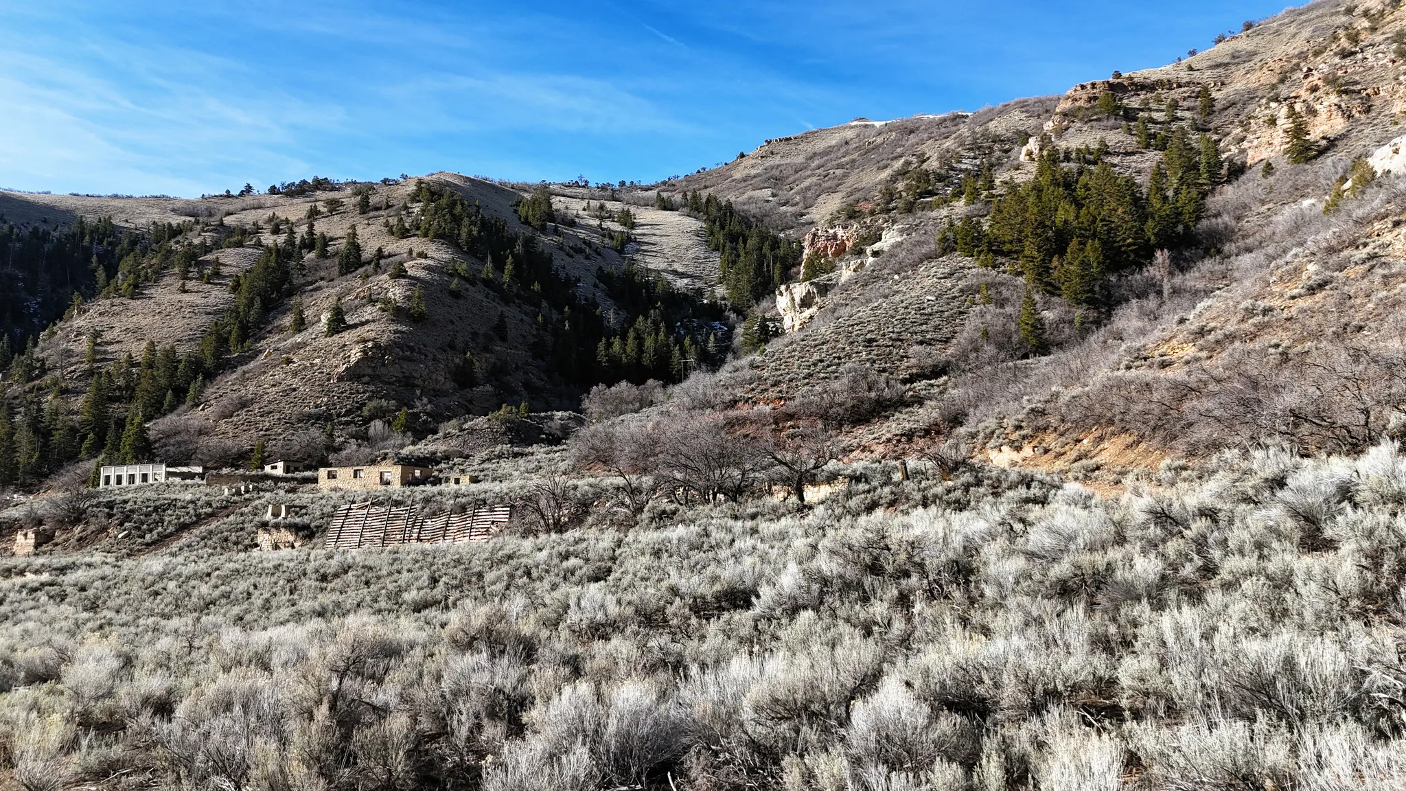 View of mountain background