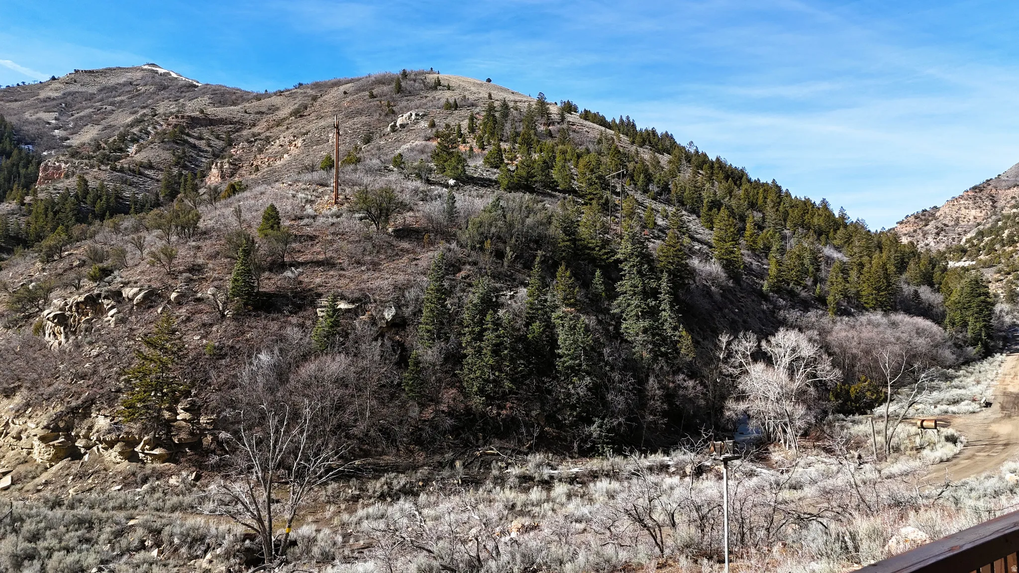 View of mountain background