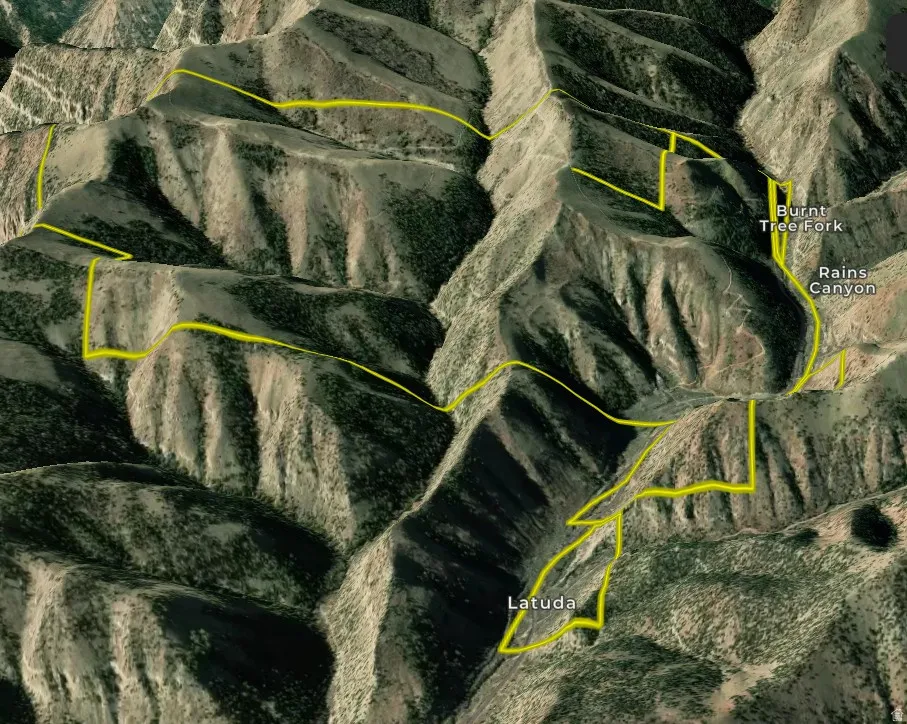 Map of property location with property boundaries highlighted