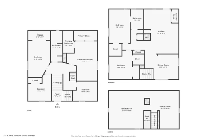 View of floor plan / room layout