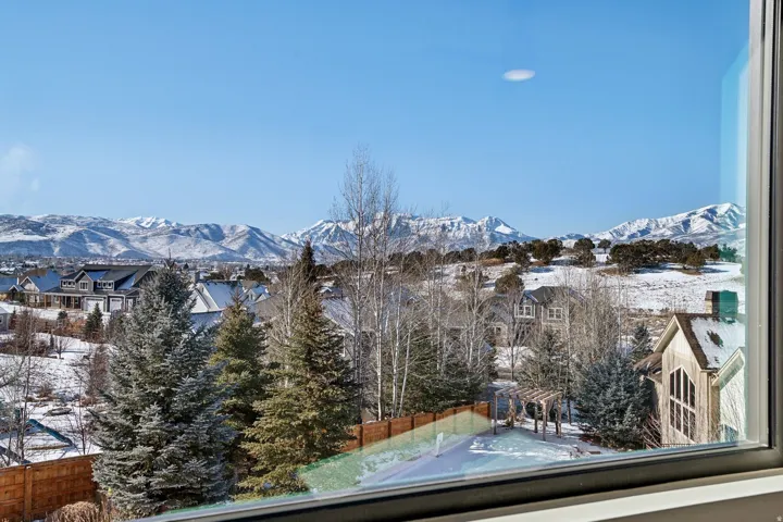 Upstairs suites window view of Mt. Timpanogos