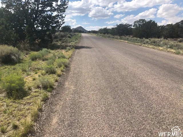 View of asphalt street access