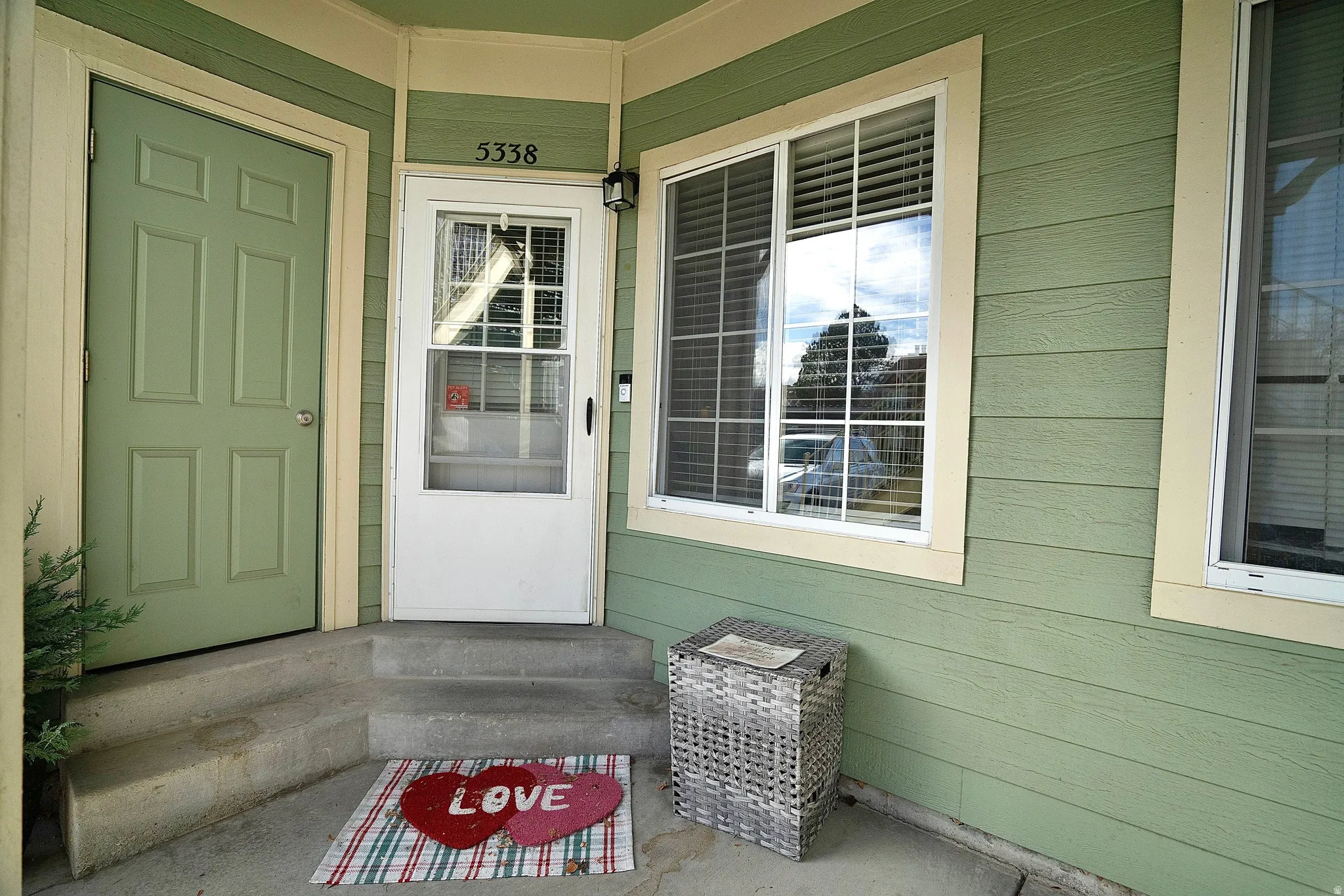 Doorway to property