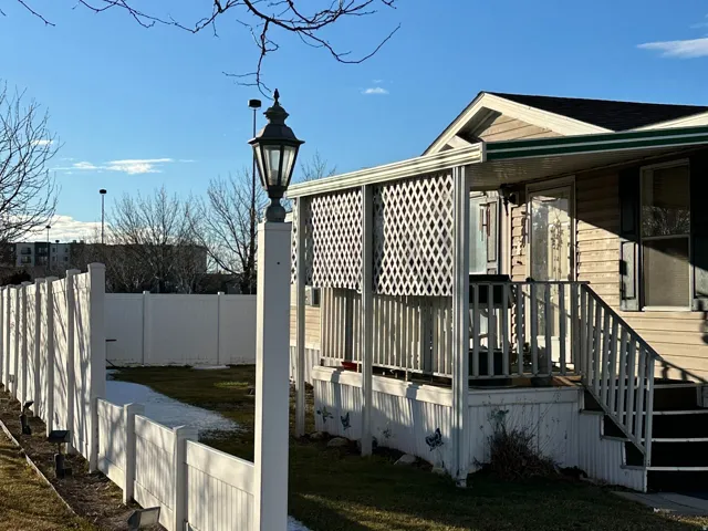 View of home's exterior with covered porch