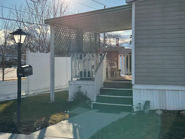 View of patio featuring a deck
