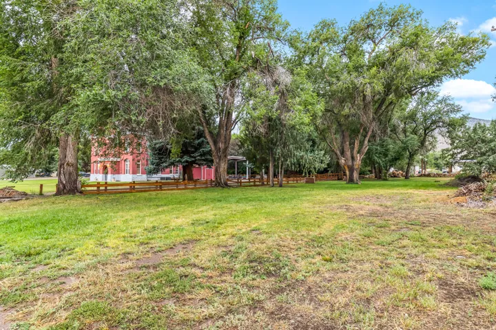 View of yard featuring a deck