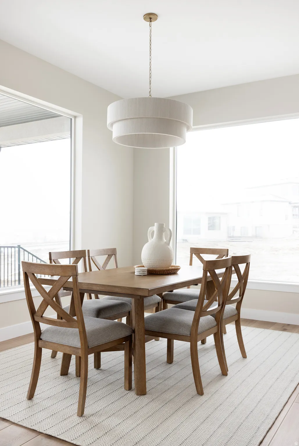 Dining space featuring healthy amount of natural light and light wood-style flooring