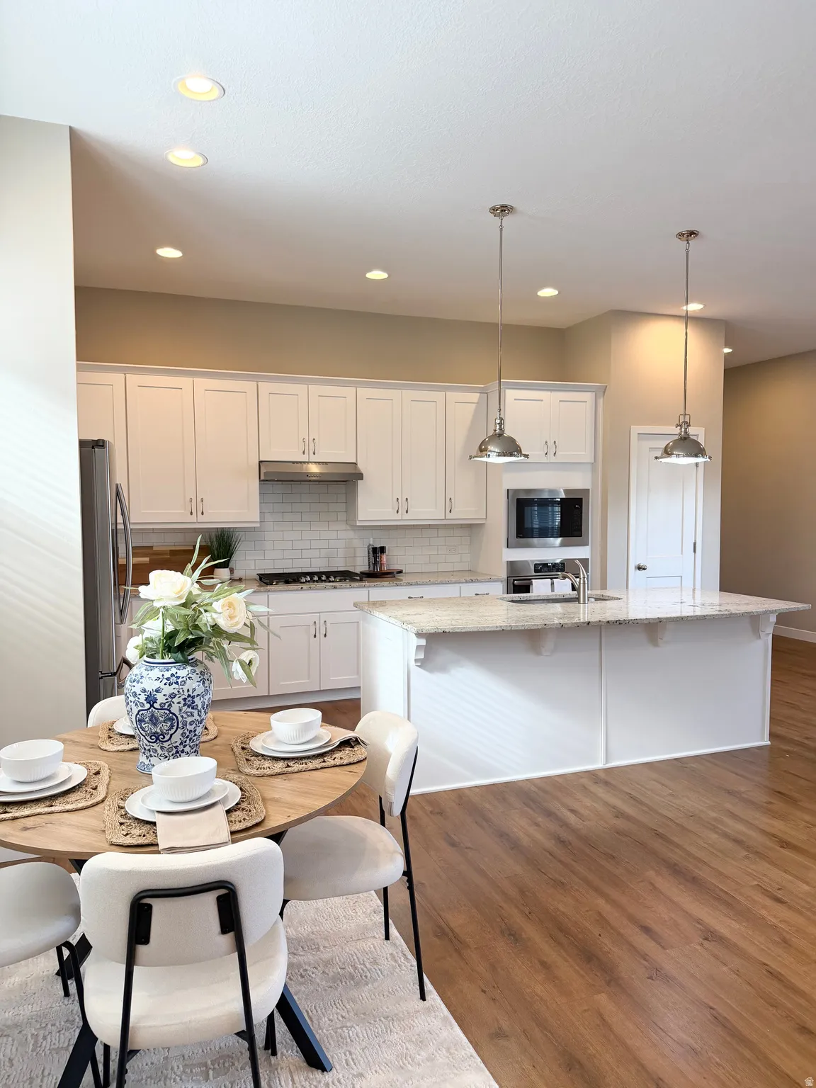 Kitchen is open to the great room