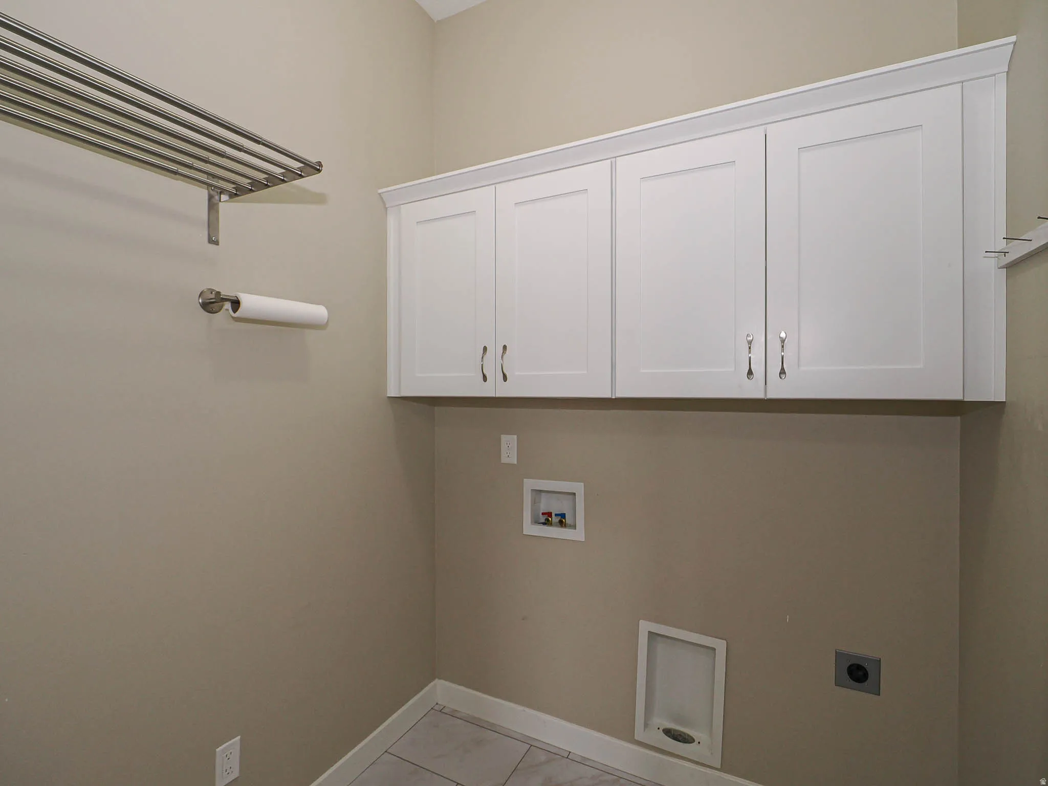 Main floor laundry with electric dryer hookup