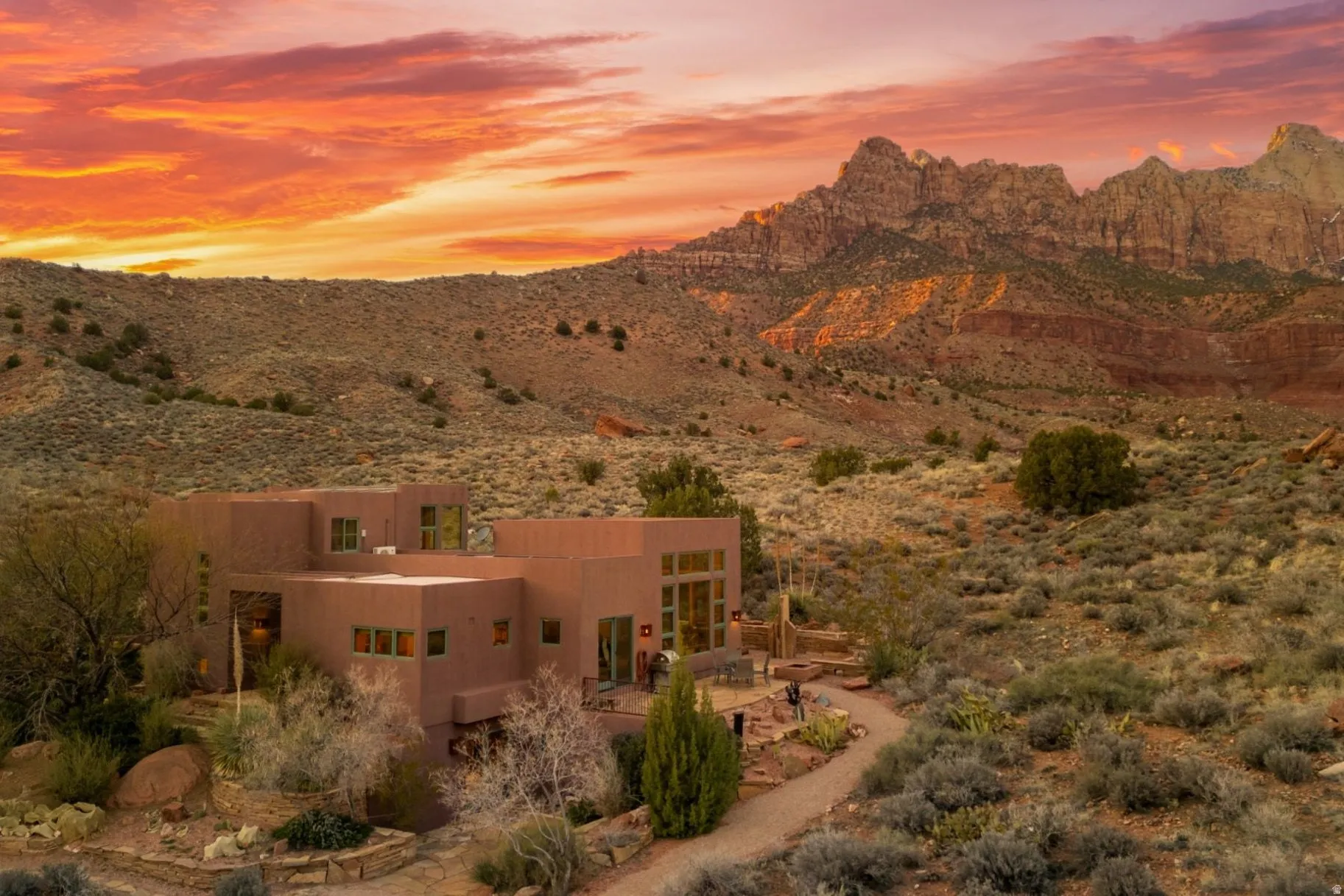 View of mountain background