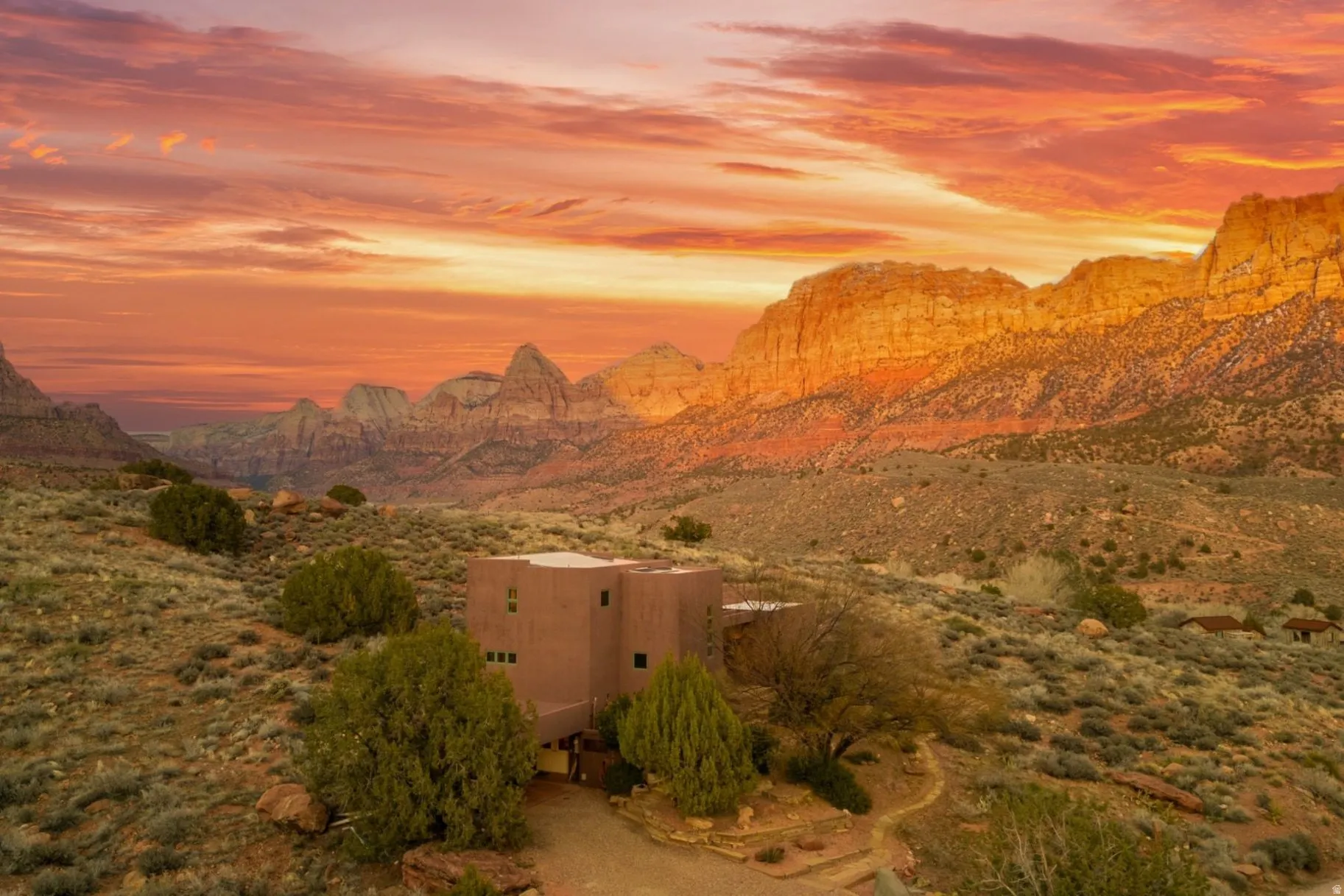 View of mountain background