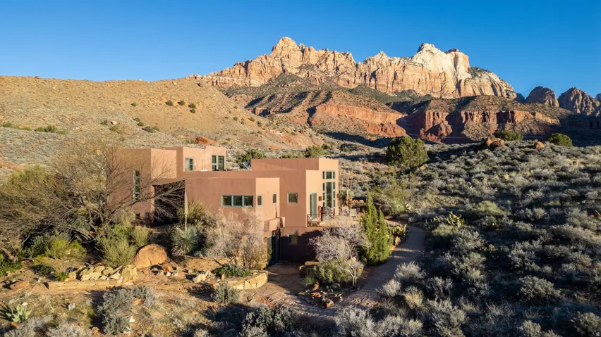 View of mountain background