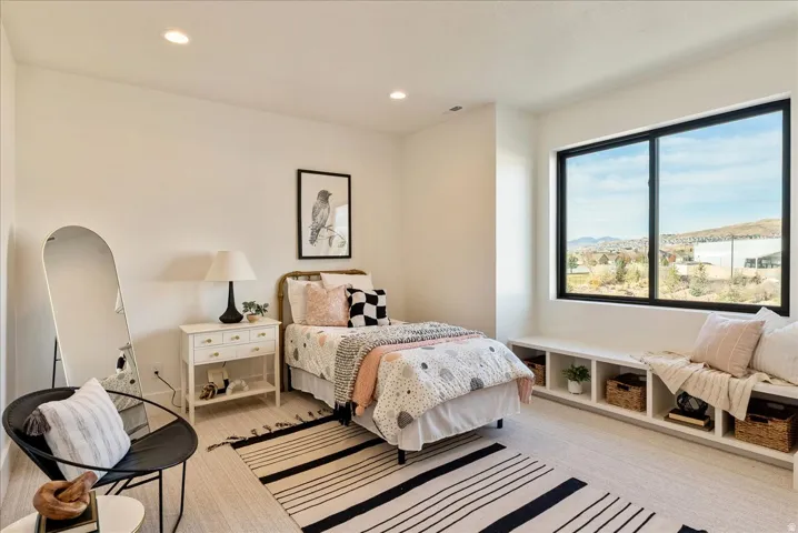 Bedroom featuring recessed lighting