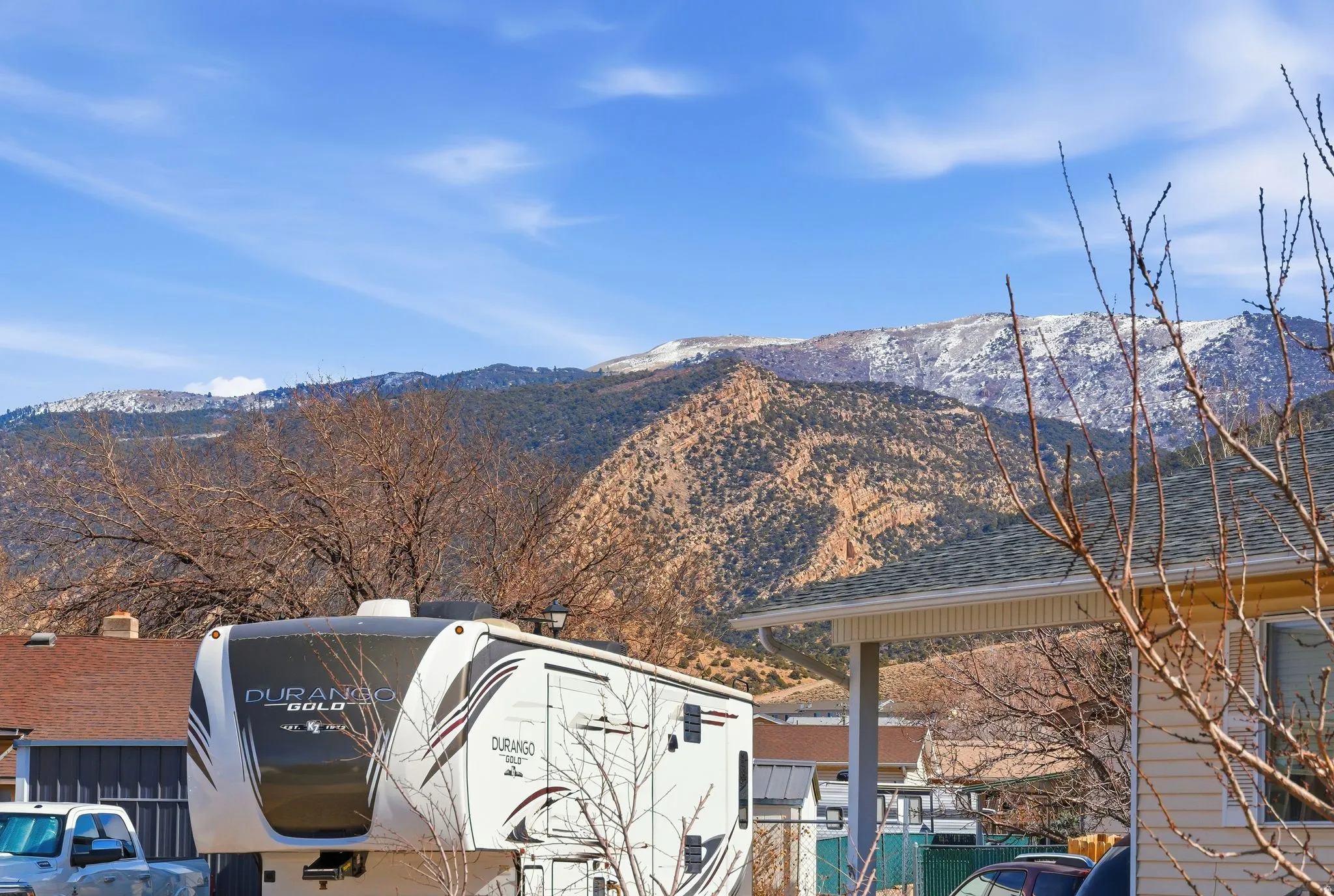 View of mountain backdrop