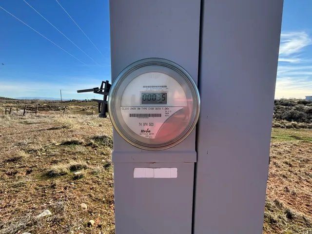 Exterior view of electric meter