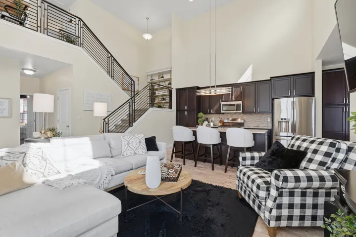 Main level kitchen and family room