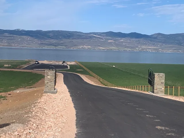 Water view featuring mountains
