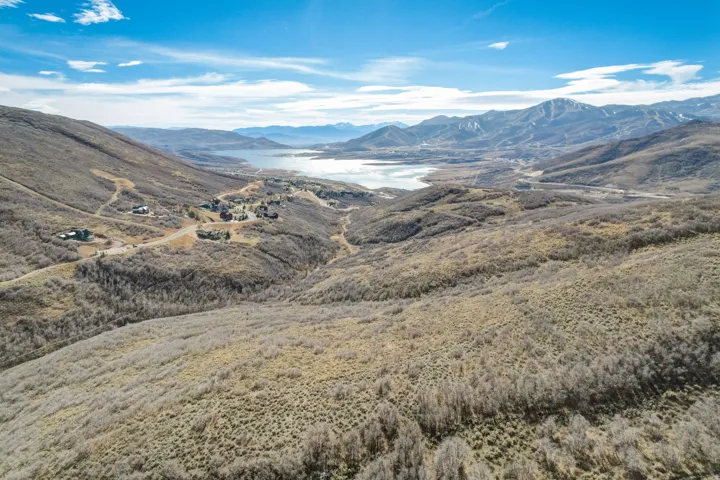 Mountain view with a nearby body of water