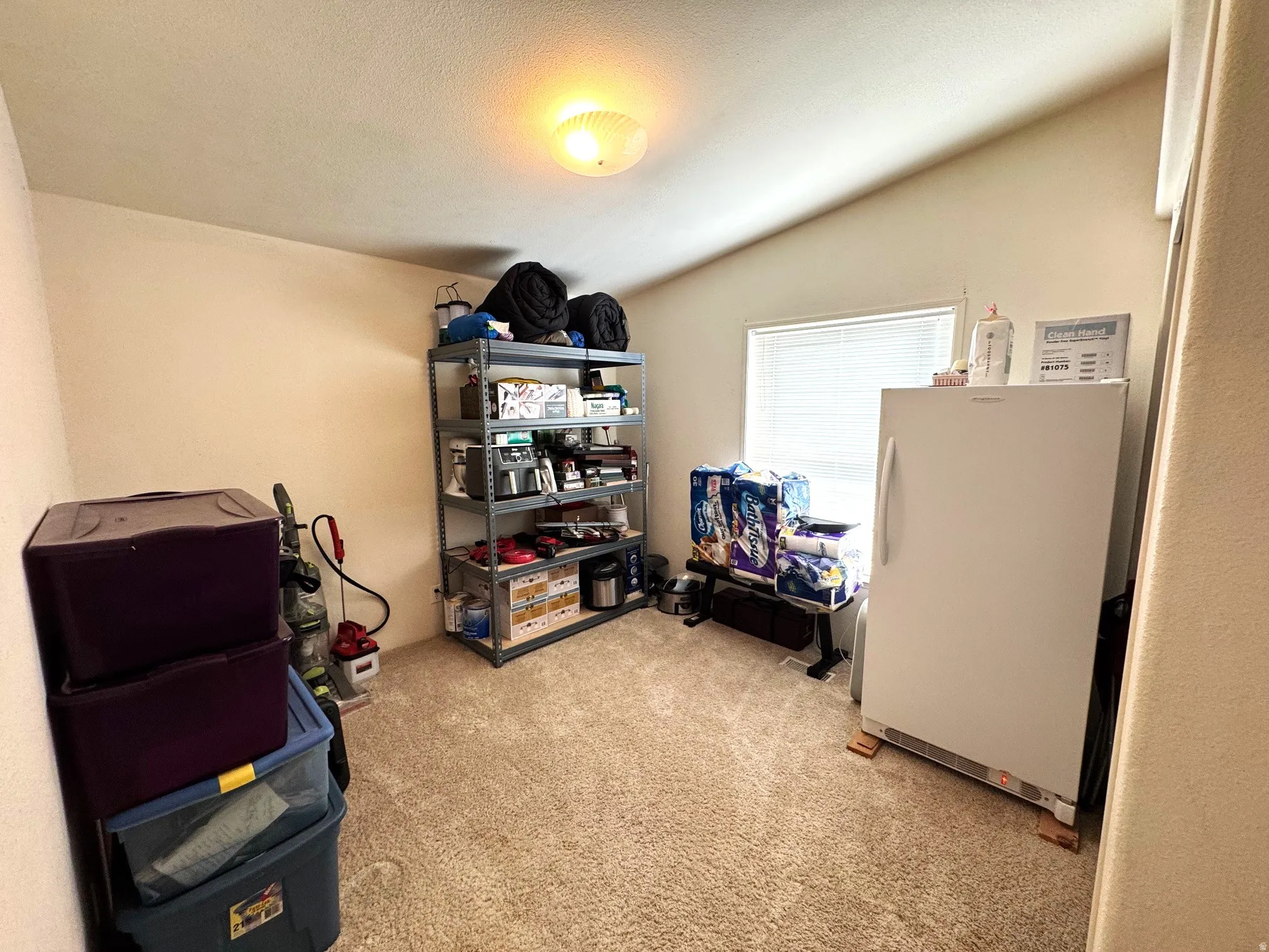 View of storage room