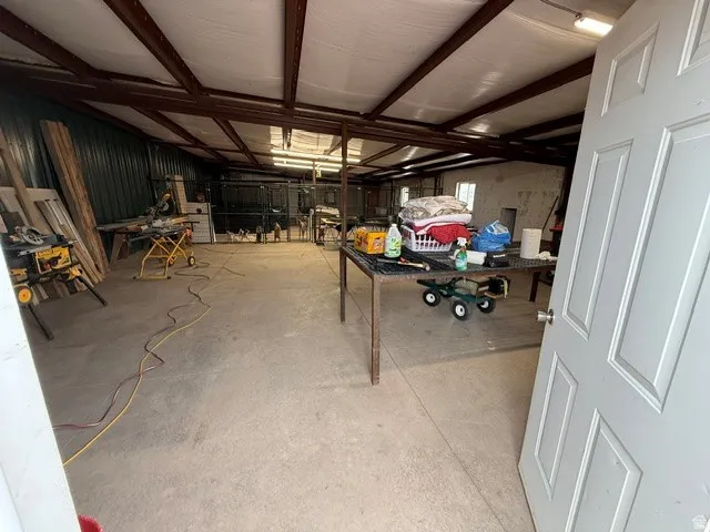 View of below grade area