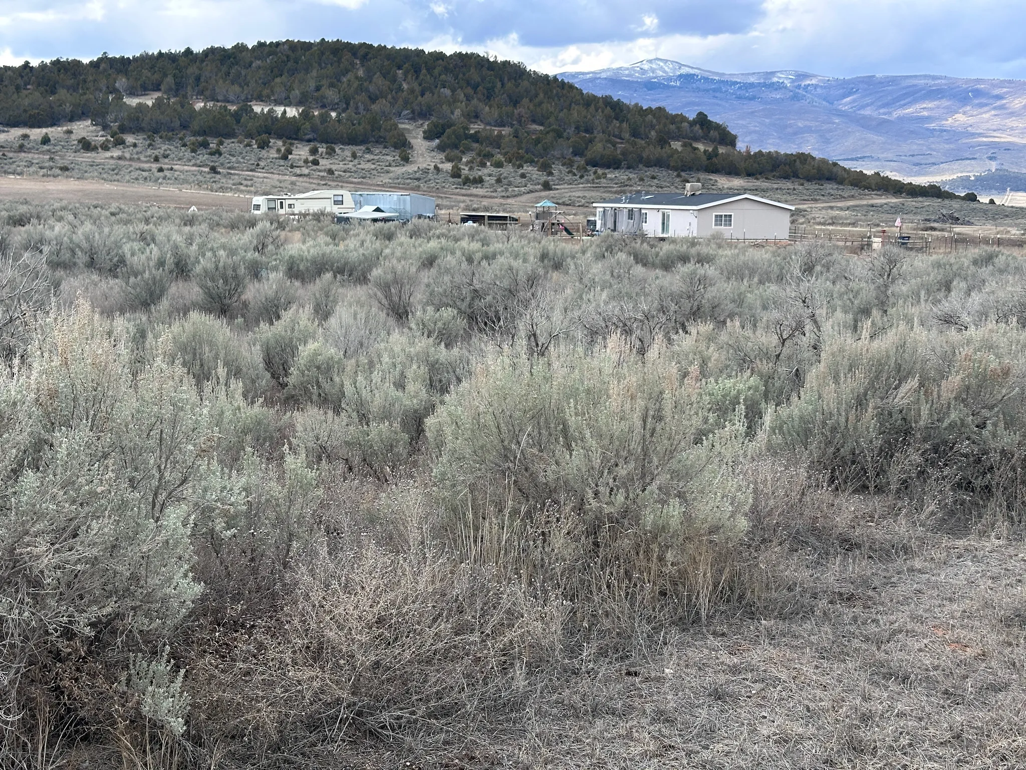 View of mountain background