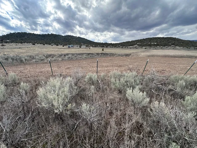 Mountain view with rural landscape