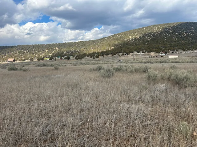 Mountain view with rural landscape