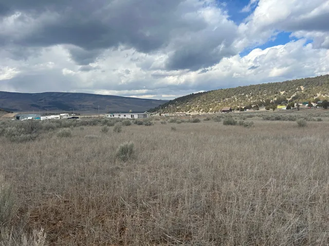 Mountain view with rural landscape
