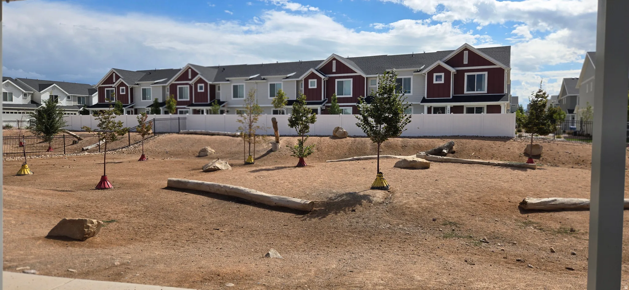 View of front facade with a residential view
