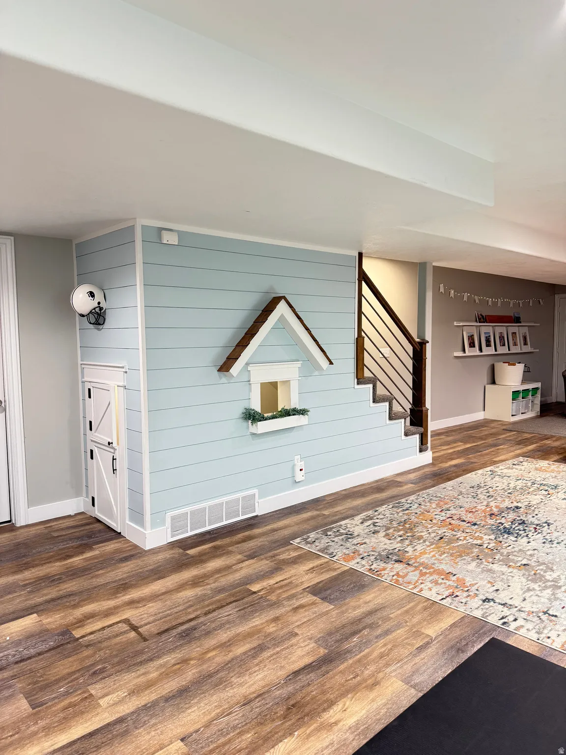 Kid's play area underneath the stairs.