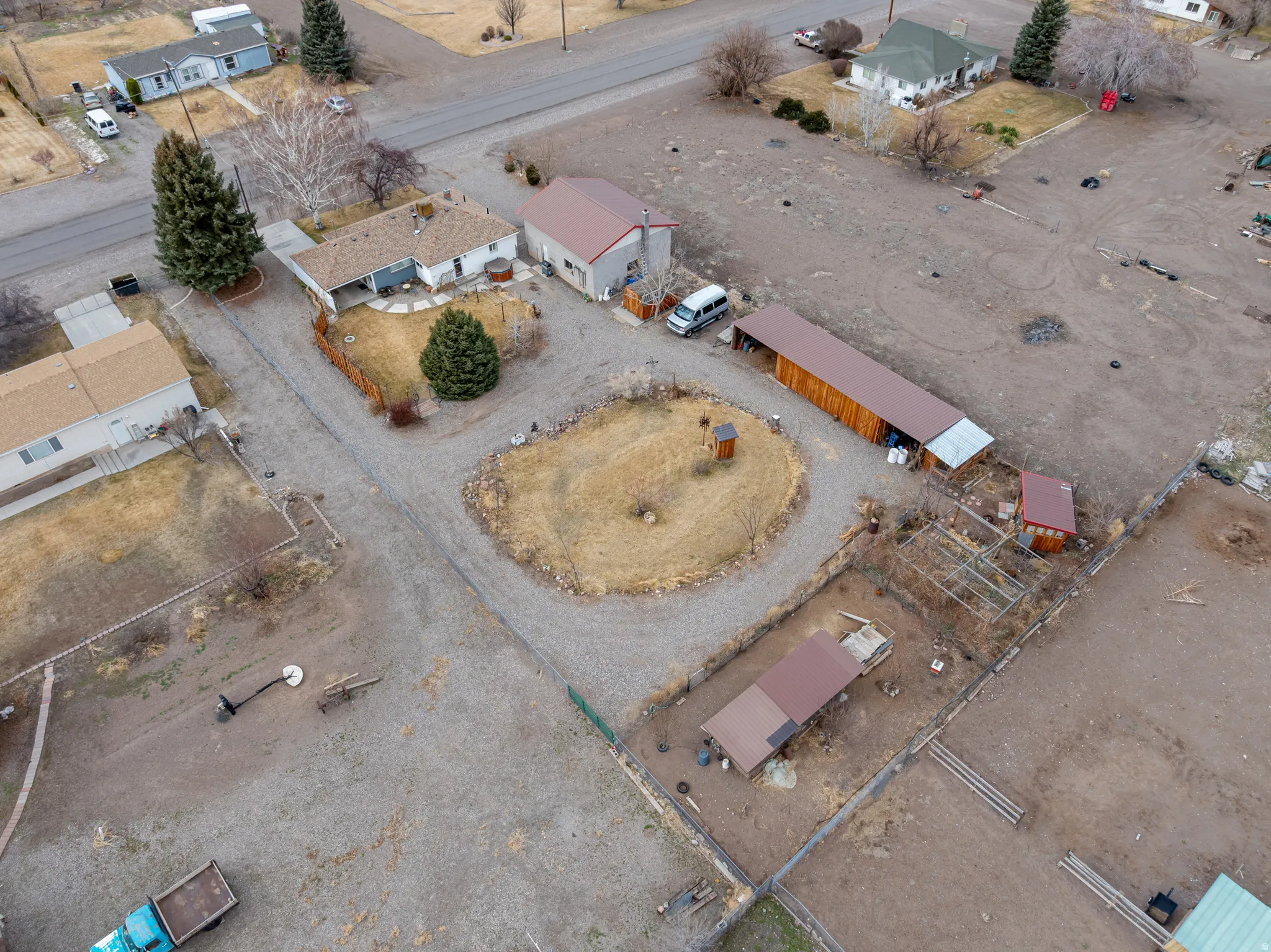 Aerial overview of property's location