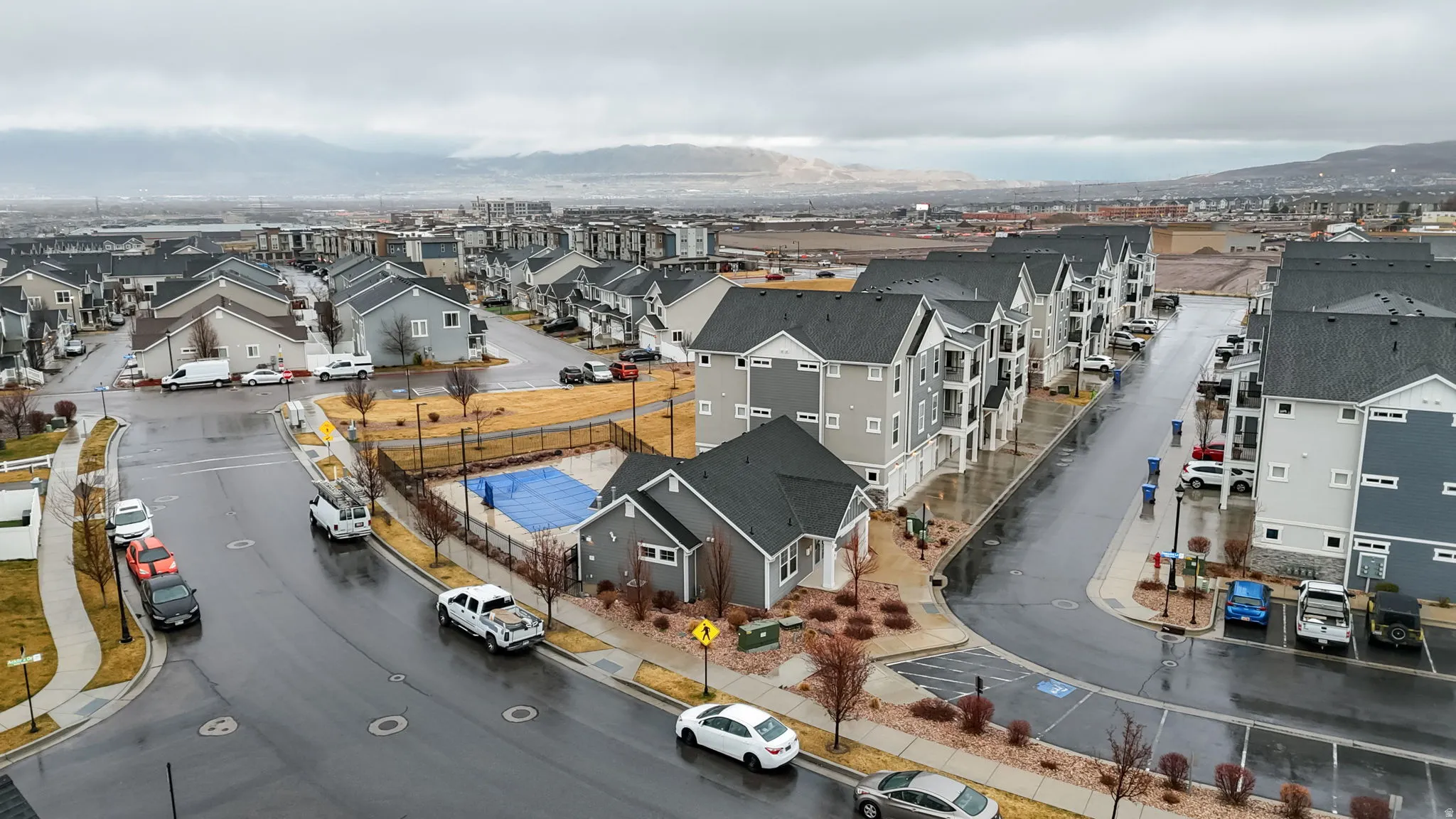 Drone / aerial view of mountains